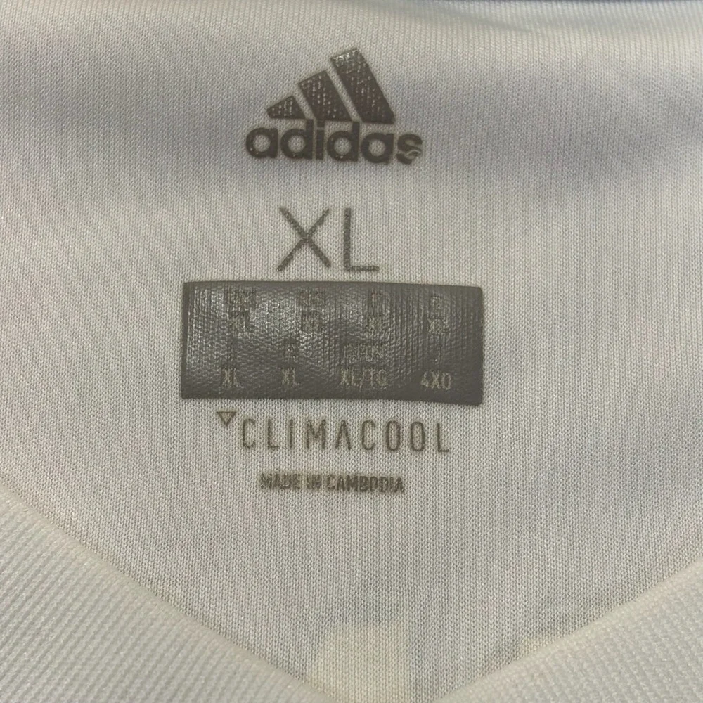 Adidas Real Madrid Soccer Jersey XL White Marco Asensio 20 ClimaCool FIFA 2017‎